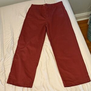 Urban Outfitters Men's Brick Red Straight Chinos